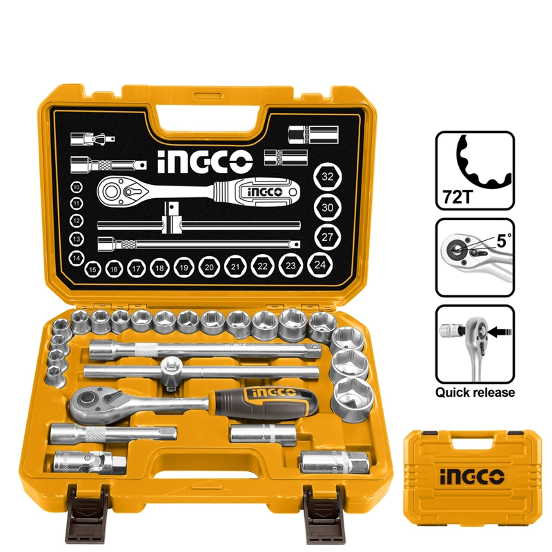SET HERRAMIENTAS INGCO DADOS 25 PIEZAS CHICHARRA INDUSTRIAL 1/2' HKTS12251 - 3