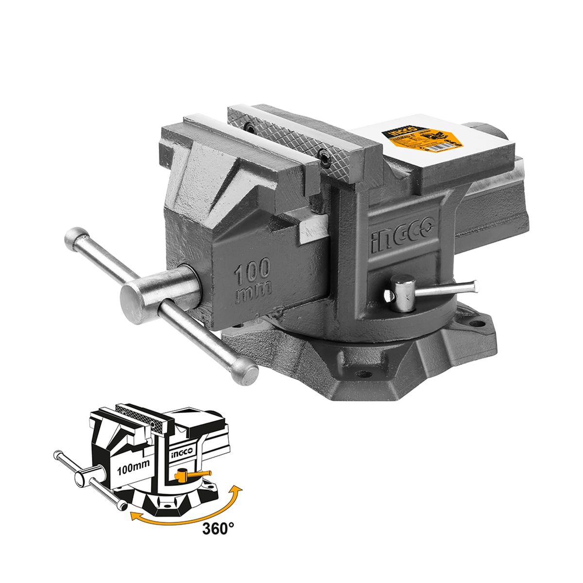 TORNILLO INGCO MECANICO BANCO 100 MM/4' HBV084 - 2