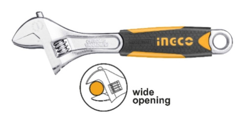 LLAVE INGCO AJUSTABLE INDUSTRIAL 250 MM/10' HADW131108 - 1