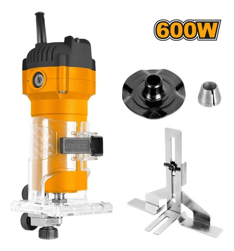 FRESADORA DE MANO ELECTRICA INDUSTRIAL 600W/6MM INGCO PLM6001 - 1