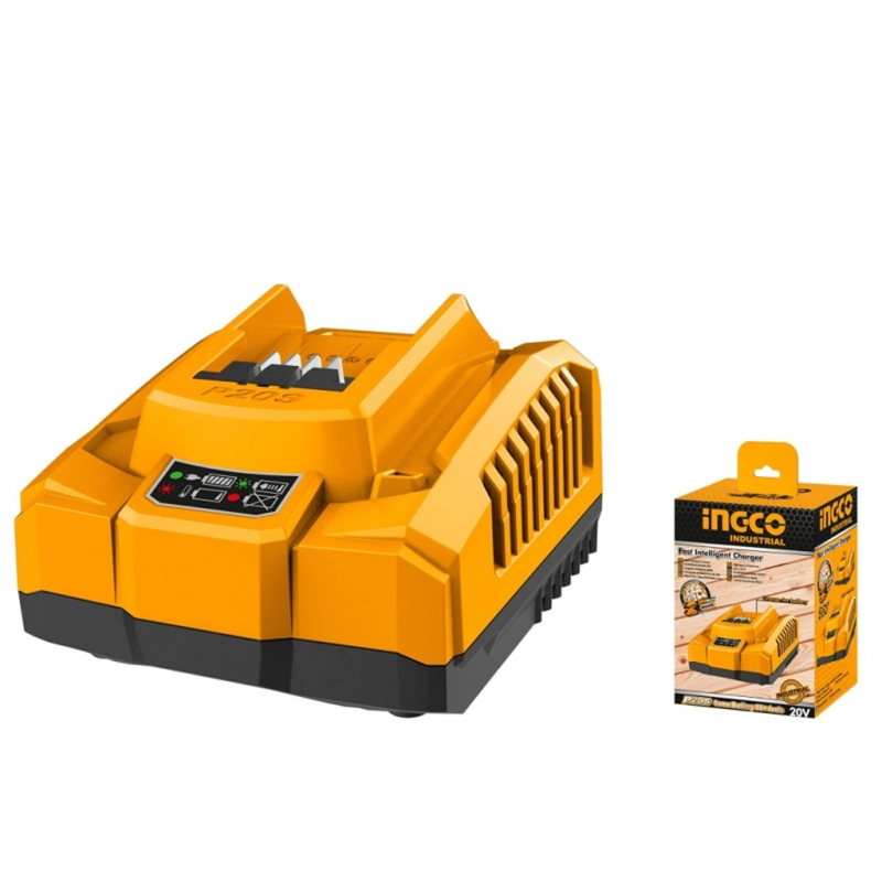 CARGADOR DE BATERIA RAPIDO 4AH INDUSTRIAL P20S 20V INGCO - 2
