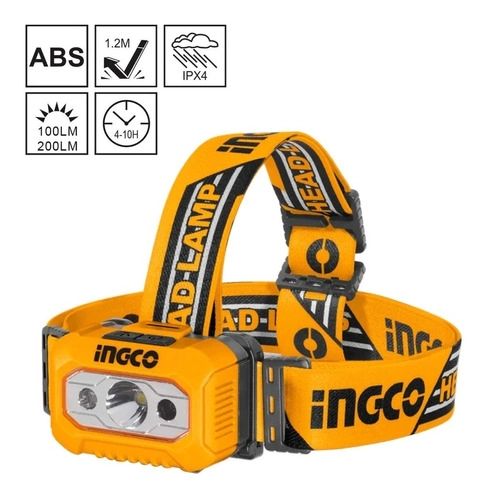 LINTERNA INGCO HHL013AAA8 LED FRONTAL A PILAS INDUSTRIAL 100-200 LUM - 2