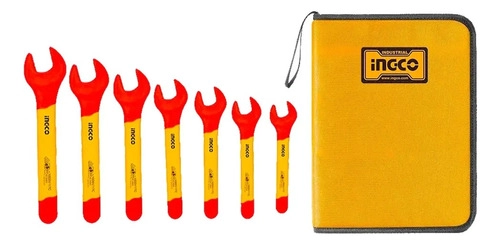 SET LLAVES INDUSTRIAL AISLADAS VDE 7 PIEZAS INGCO HKISPA0701 - 1
