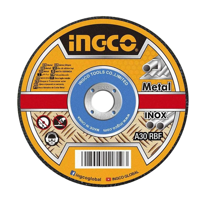 SET DISCO DE CORTE METAL E INOX 100 PIEZAS 115X1X22MM 4 1/2' - 1