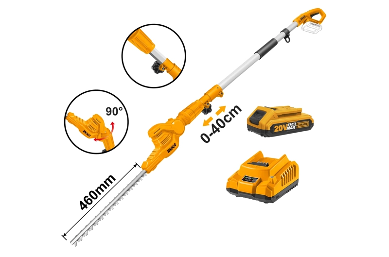 CORTASETO CON PERTIGA + BAT 2AH Y CARG NORMAL 20V/460MM - 2