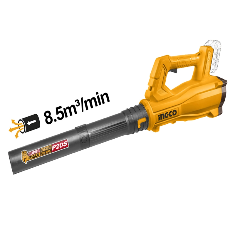 SOPLADOR INALAMBRICO 20V 8,5M³/MIN INGCO CABLI20323 - 1
