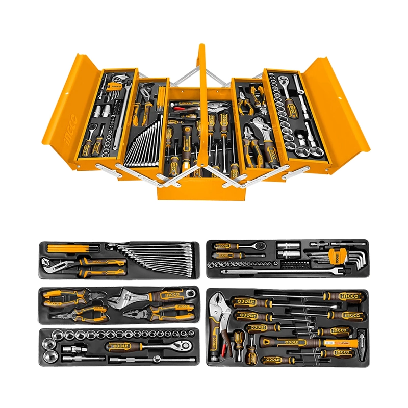 SET DE HERRAMIENTAS INDUSTRIAL 108 PIEZAS INGCO - 1