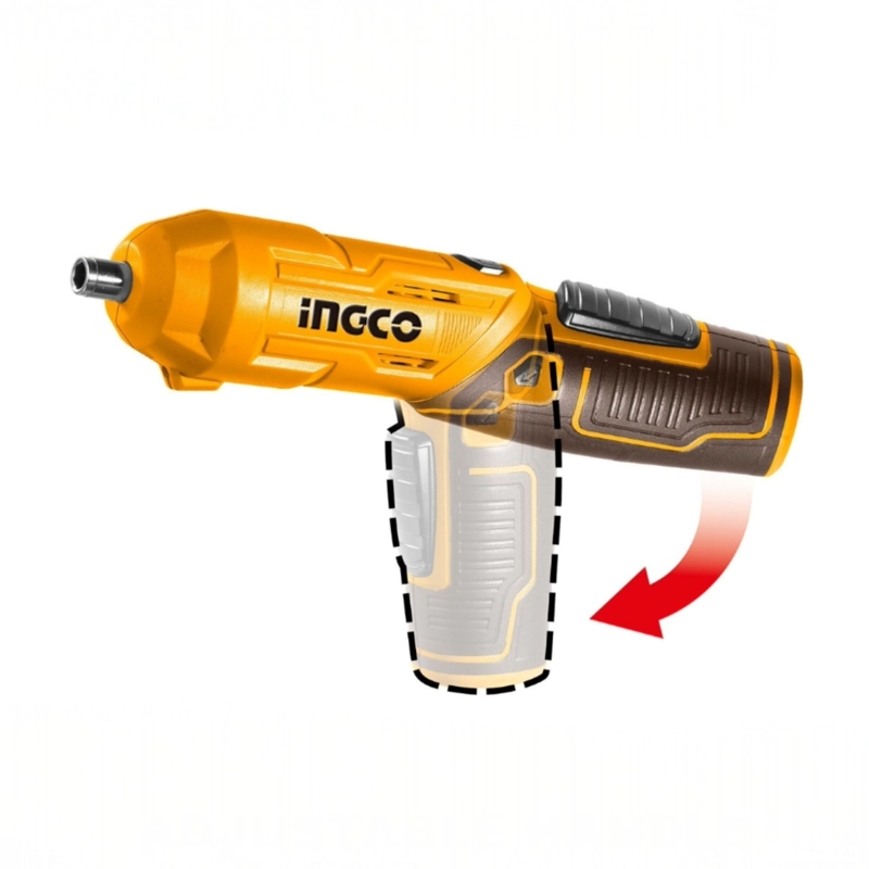 ATORNILLADOR INALAMBRICO +19 ACCESORIOS 1/4' 4V INGCO - 2