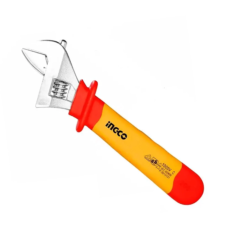 LLAVE AJUSTABLE INDUSTRIAL AISLADO VDE 200MM/8' INGCO - 1