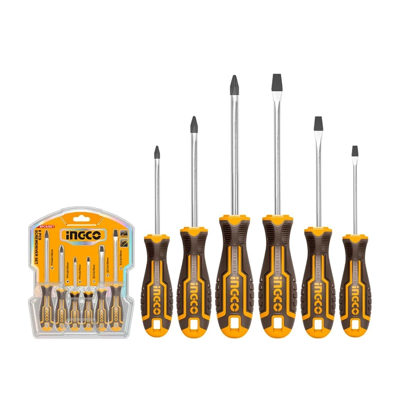SET DESTORNILLADOR INGCO PH/SL 6 PIEZAS - 1