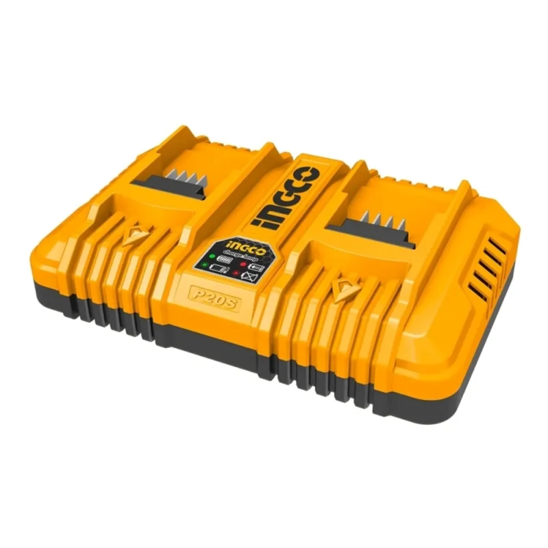 CARGADOR DE BATERIA RAPIDO DOBLE 4AH INDUSTRIAL P20S 20V - 2