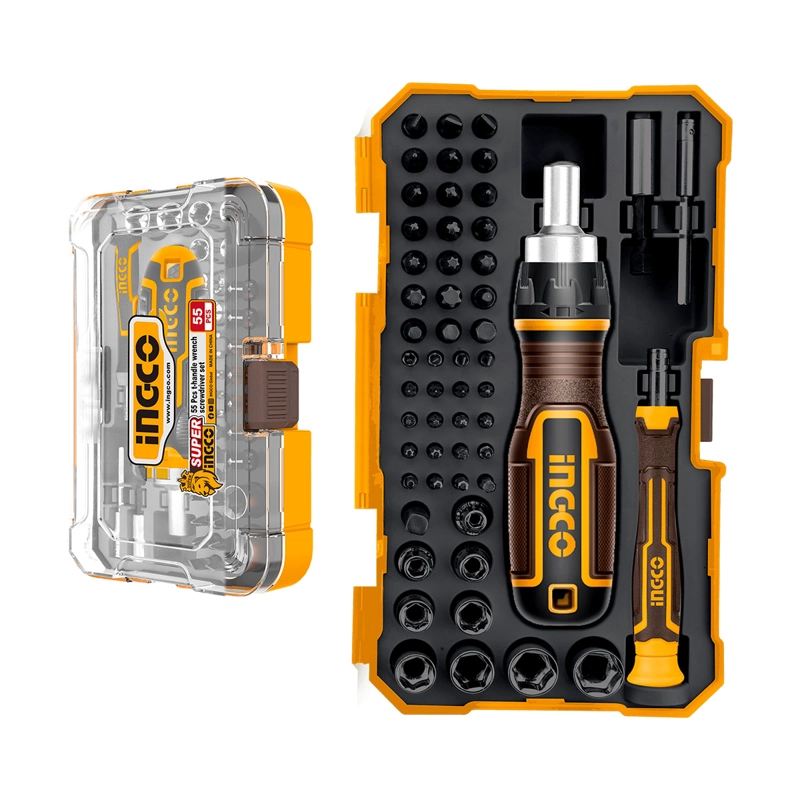 SET DESTORNILLADOR PUNTAS INDUSTRIAL SL/PH/T/H 55 PIEZAS - 1