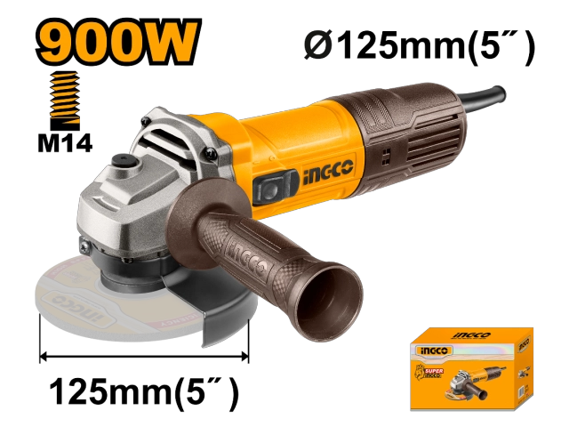 ESMERIL ANGULAR INDUSTRIAL ELECTRICO 5' 900W/125MM INGCO - 3