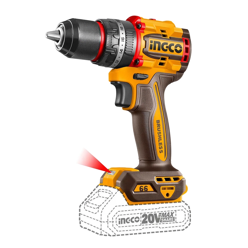 TALADRO ATO BL CP +2 BAT Y CARG +47 ACCE INDUSTRIAL 13MM/20V - 6