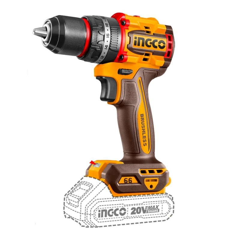 TALADRO PER BL CP +2 BAT Y CARG +47 ACCE INDUSTRIAL 20V/13MM - 3
