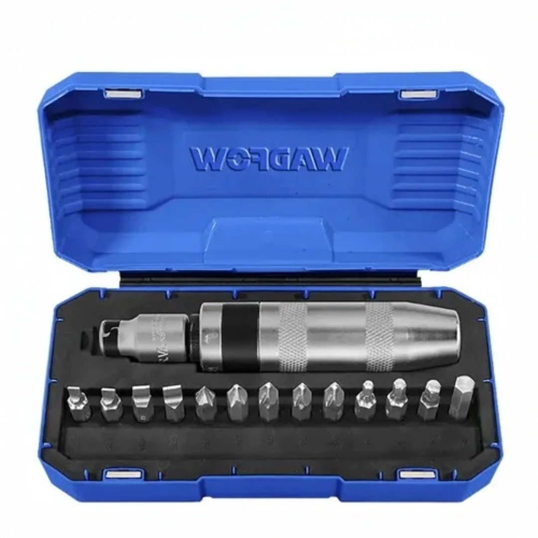 SET DESTORNILLADOR DE IMPACTO SL/PH/H 13 PIEZAS WADFOW - 1