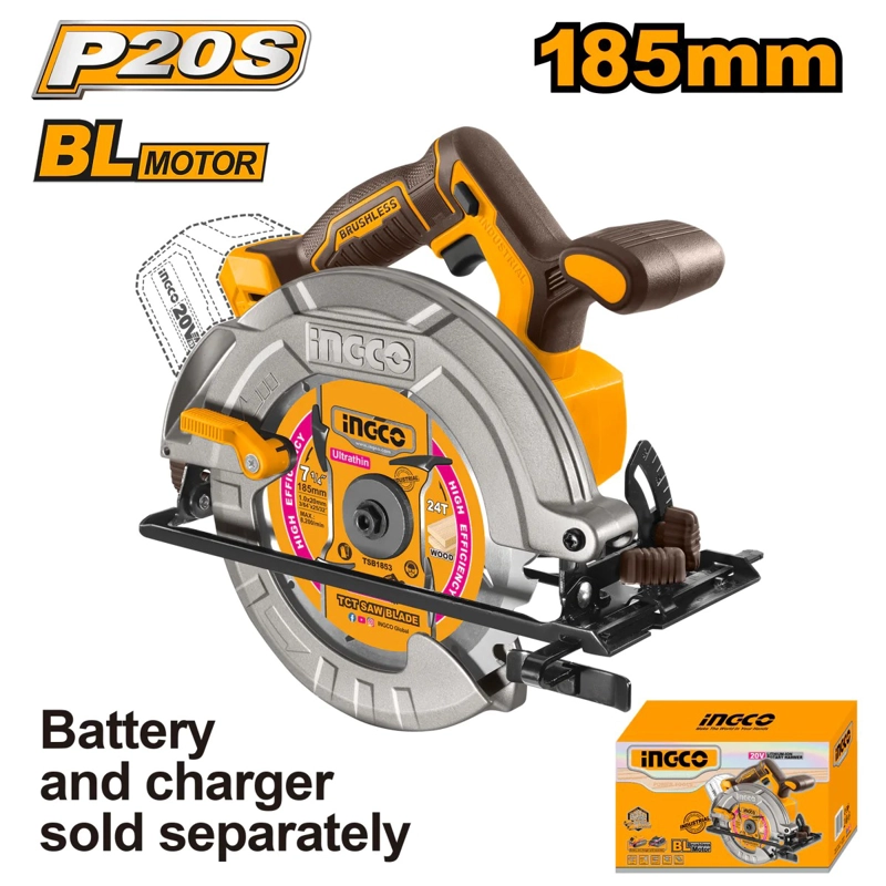SIERRA CIRCULAR BL INALAMBRICA INDUSTRIAL 7 1/4' 20V/185MM - 3