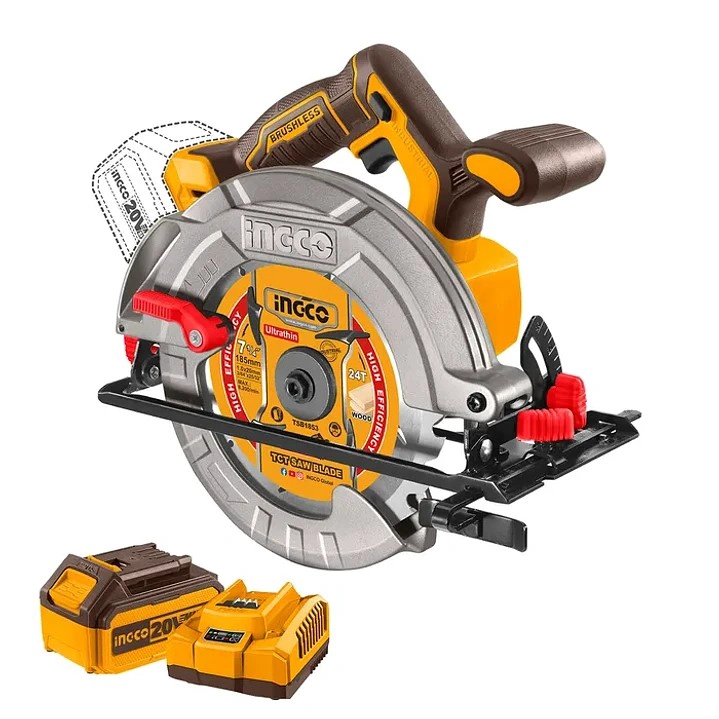 SIERRA CIRCULAR + BAT 5AH Y CARG INDUSTRIAL 7 1/4' 20V/185MM - 1