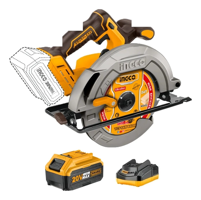 SIERRA CIRCULAR + BAT 5AH Y CARG INDUSTRIAL 7 1/4' 20V/185MM - 2