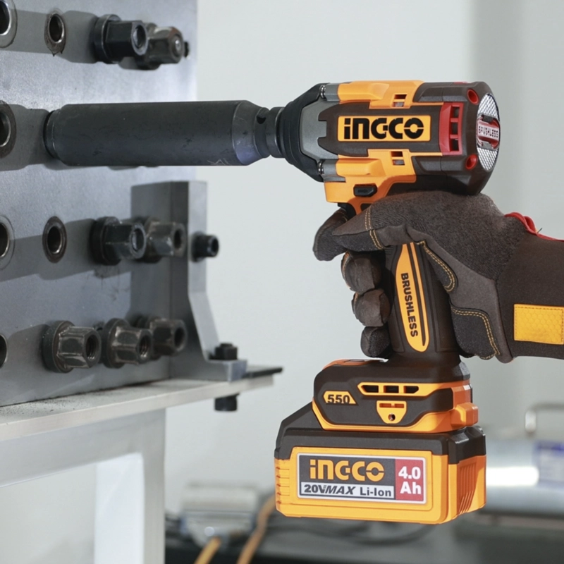 PISTOLA DE IMPACTO INGCO 20V 700NM BRUSHLESS +2 BAT 4AH - 4