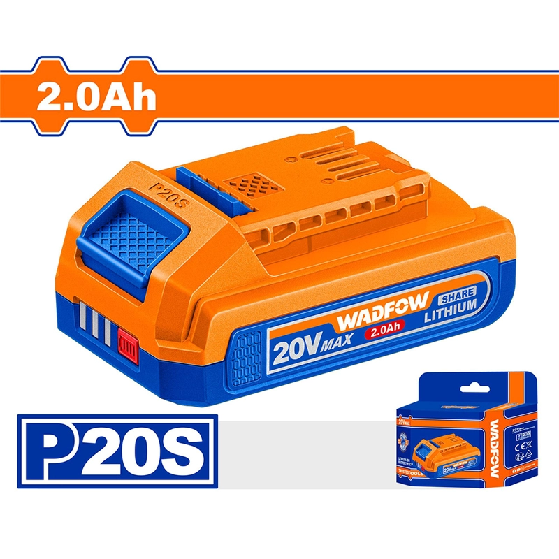 BATERIA WADFOW 20V 2.0AH LI-ION P20S CON INDICADOR WLBP520 - 2