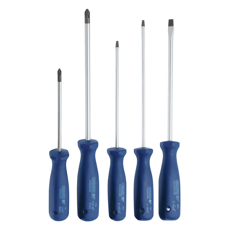 SET DESTORNILLADORES PH/SL 150-160S 5 PIEZAS GEDORE 036450 - 1