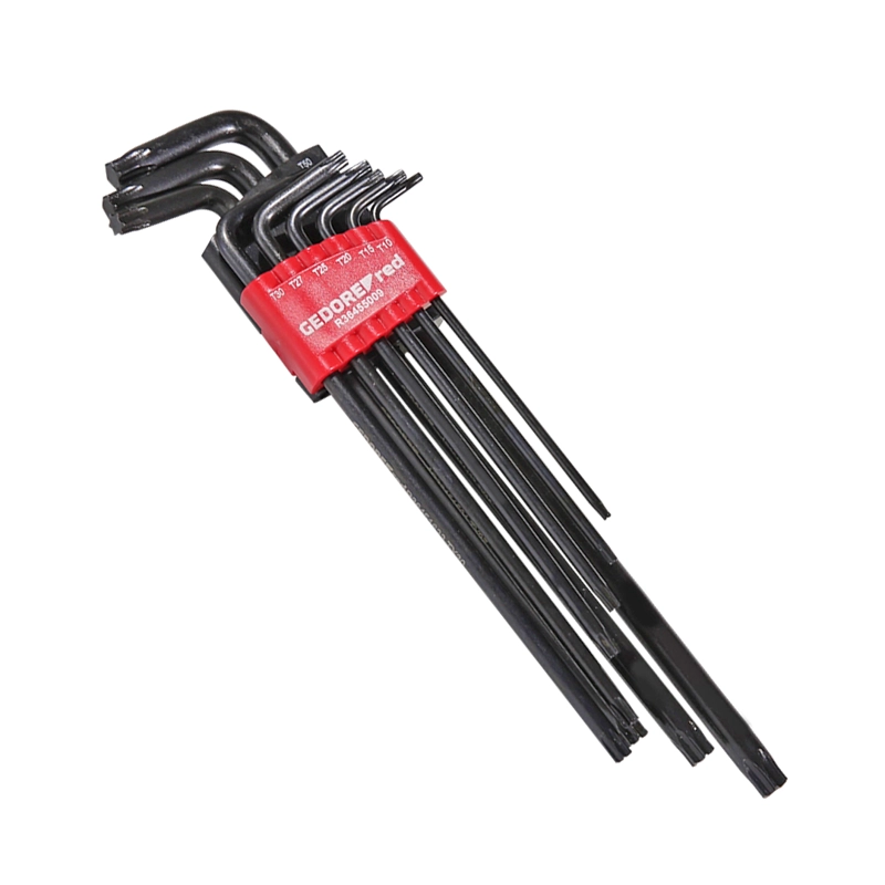 SET LLAVES TORX LARGAS T10-T50 9 PZS GEDORE RED - 1