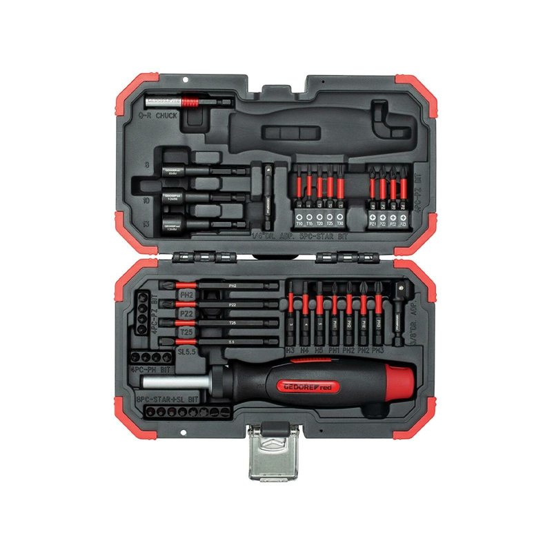 SET LLAVES Y PUNTAS TORSION 43 PZS GEDORE RED - 1