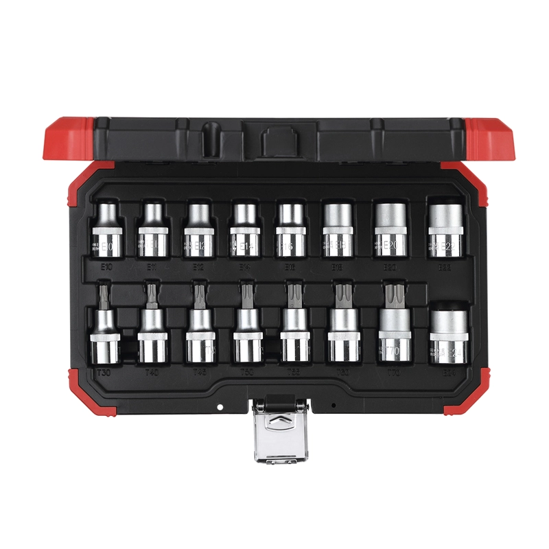 SET DADOS 1/2' TX E10-E24/T30-70 R68003016 16 PIEZAS GEDORE RED 3300009 - 1