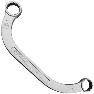 LLAVE CORONA DOBLE MEDIA LUNA 19X21MM GEDORE - 2