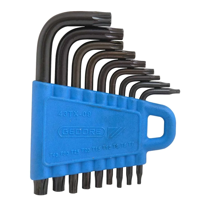 SET LLAVES TORX GTX 43TX-09 T7-T40 9 PIEZAS GEDORE 024620 - 1