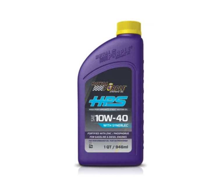 ACEITE SINTÉTICO PARA MOTOR ROYAL PURPLE 10W40 HPS - 946 ML - 1