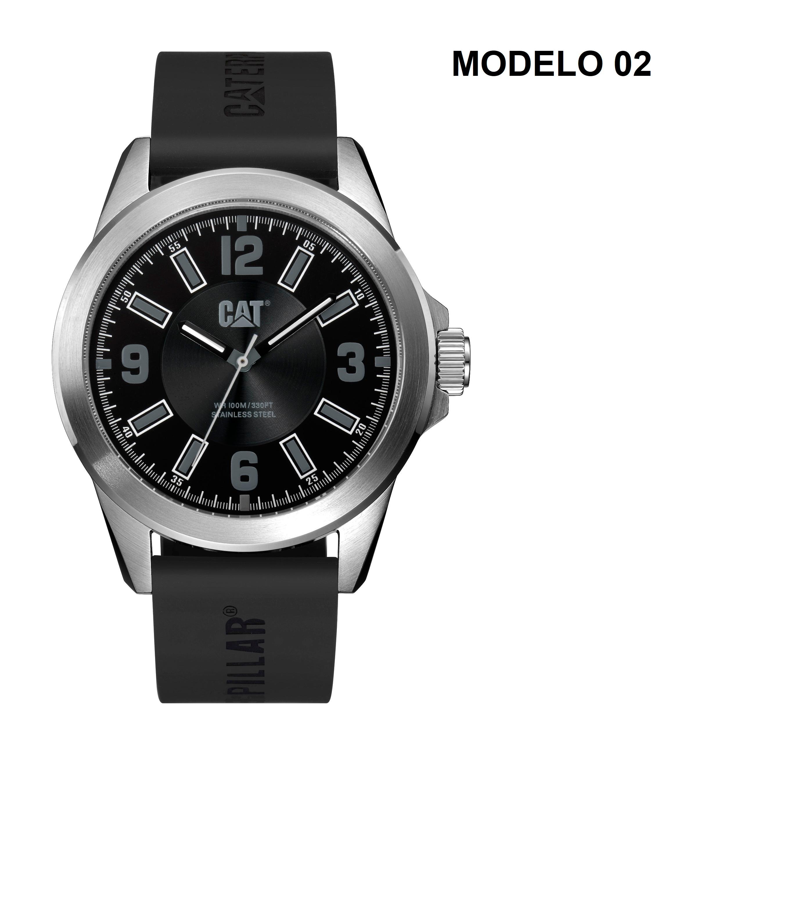 CORREA PULSERA CAT P-02140BLK HOMBRE 02 NEGRO ACERO - 3