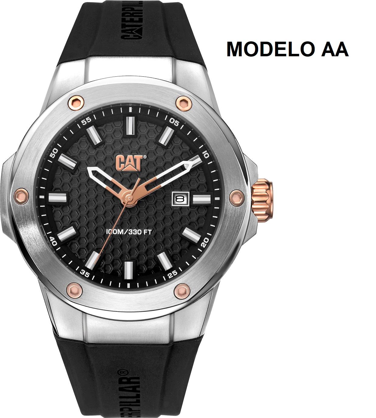 CORREA PULSERA CAT P-AA14121B HOMBRE AA NEGRO ACERO - 2