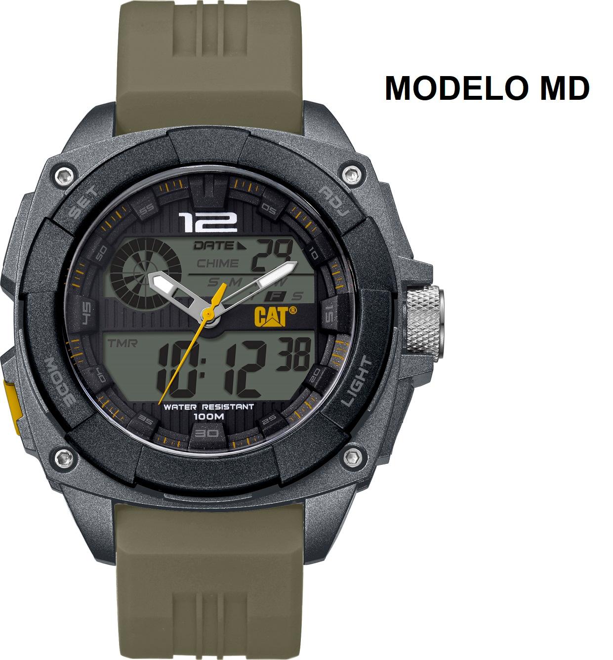 CORREA PULSERA CAT P-MD15523V HOMBRE MD VERDE ACERO - 3