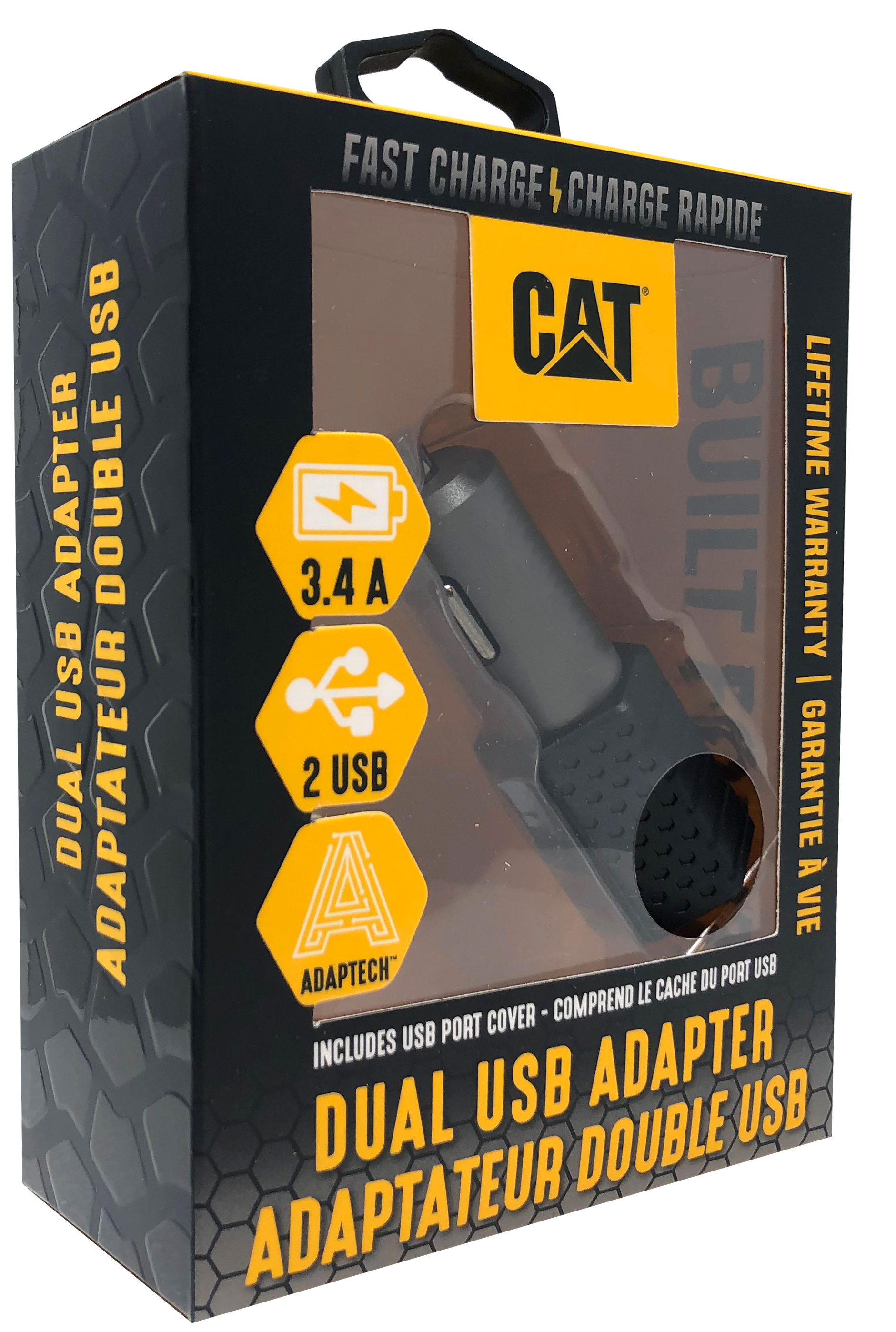 CARGADOR CAT PARA AUTOS DOBLE USB - 6