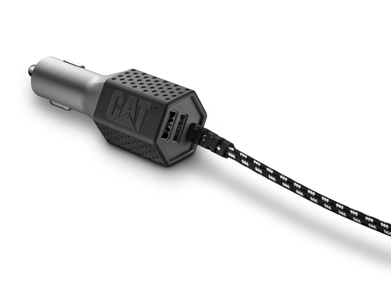 CARGADOR CAT PARA AUTOS MICRO USB DOBLE - 4