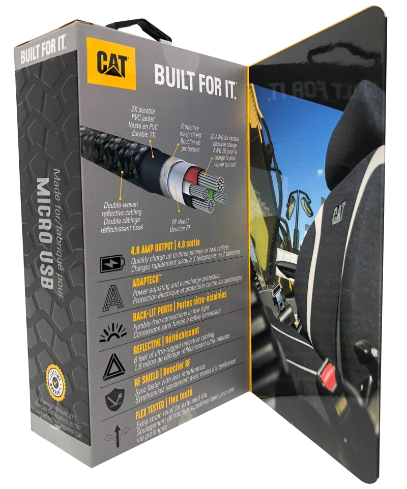 CARGADOR CAT PARA AUTOS MICRO USB DOBLE - 6