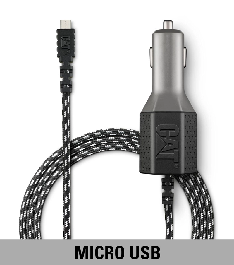 CARGADOR CAT PARA AUTOS MICRO USB SIMPLE - 2