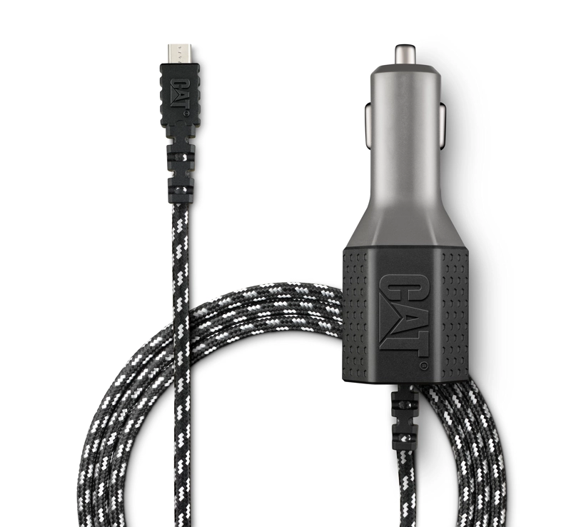 CARGADOR CAT PARA AUTOS MICRO USB SIMPLE - 6