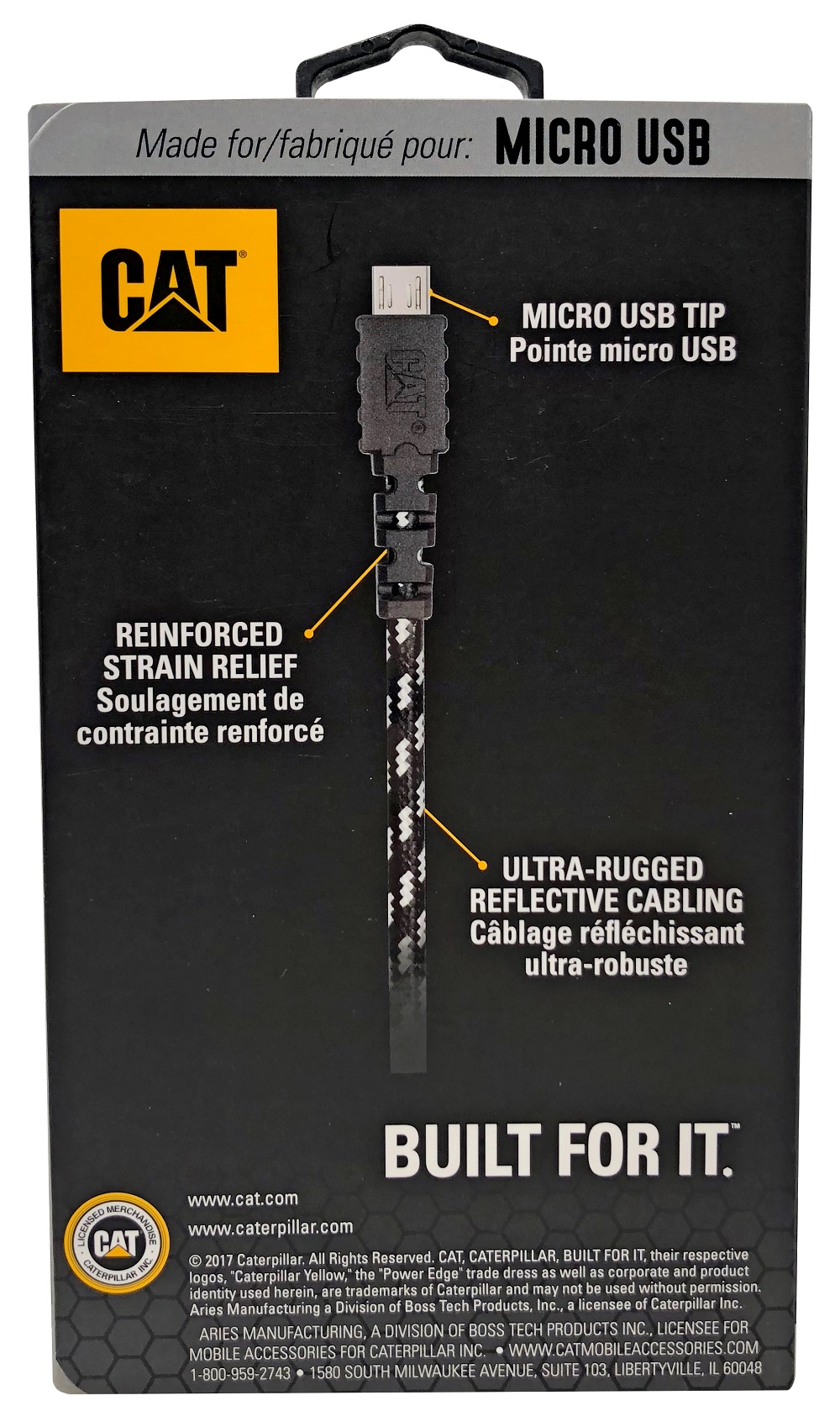 CABLE CAT MICRO USB A USB - 7