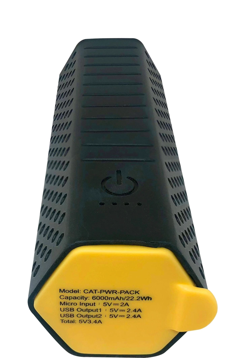 BATERIA EXTERNA CAT DE 6,000 MAH CON DOBLE USB DE 3,4 AMPERIOS - 4