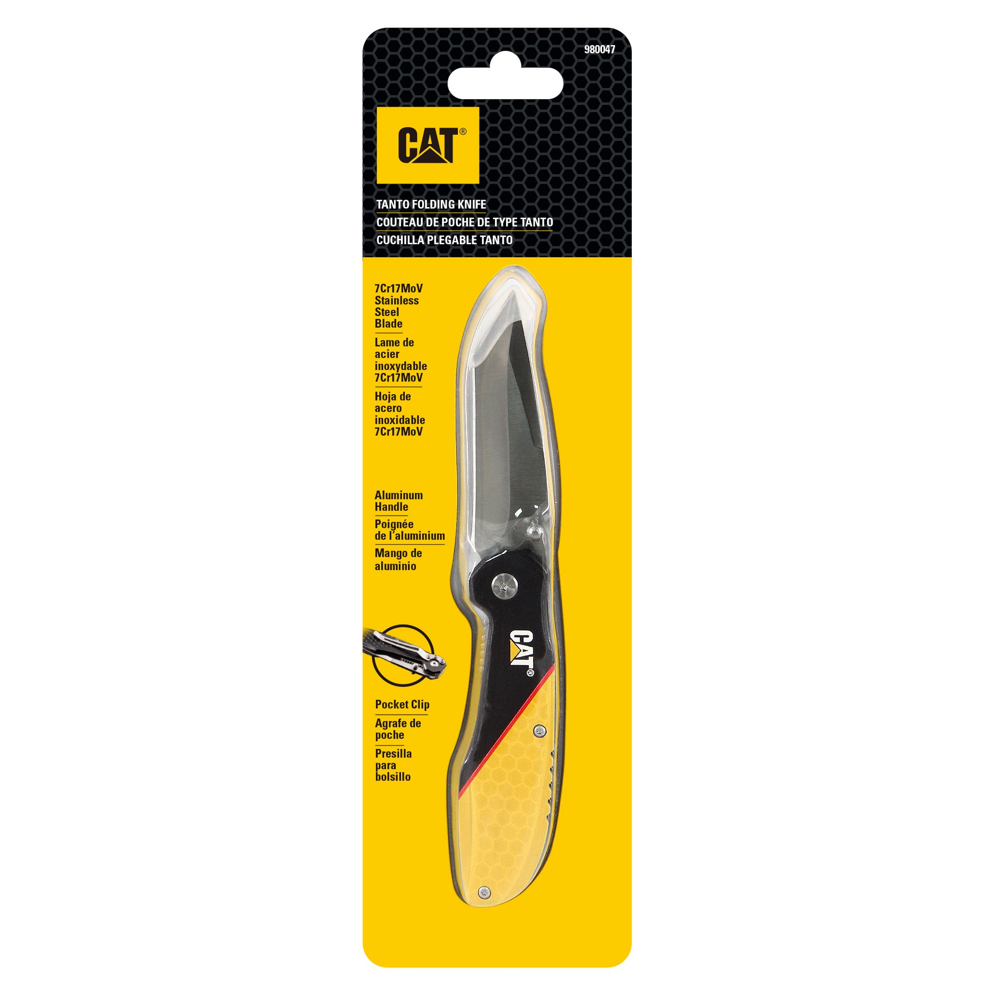 CUCHILLO NAVAJA PLEGABLE CAT 980047 TANTO - 1