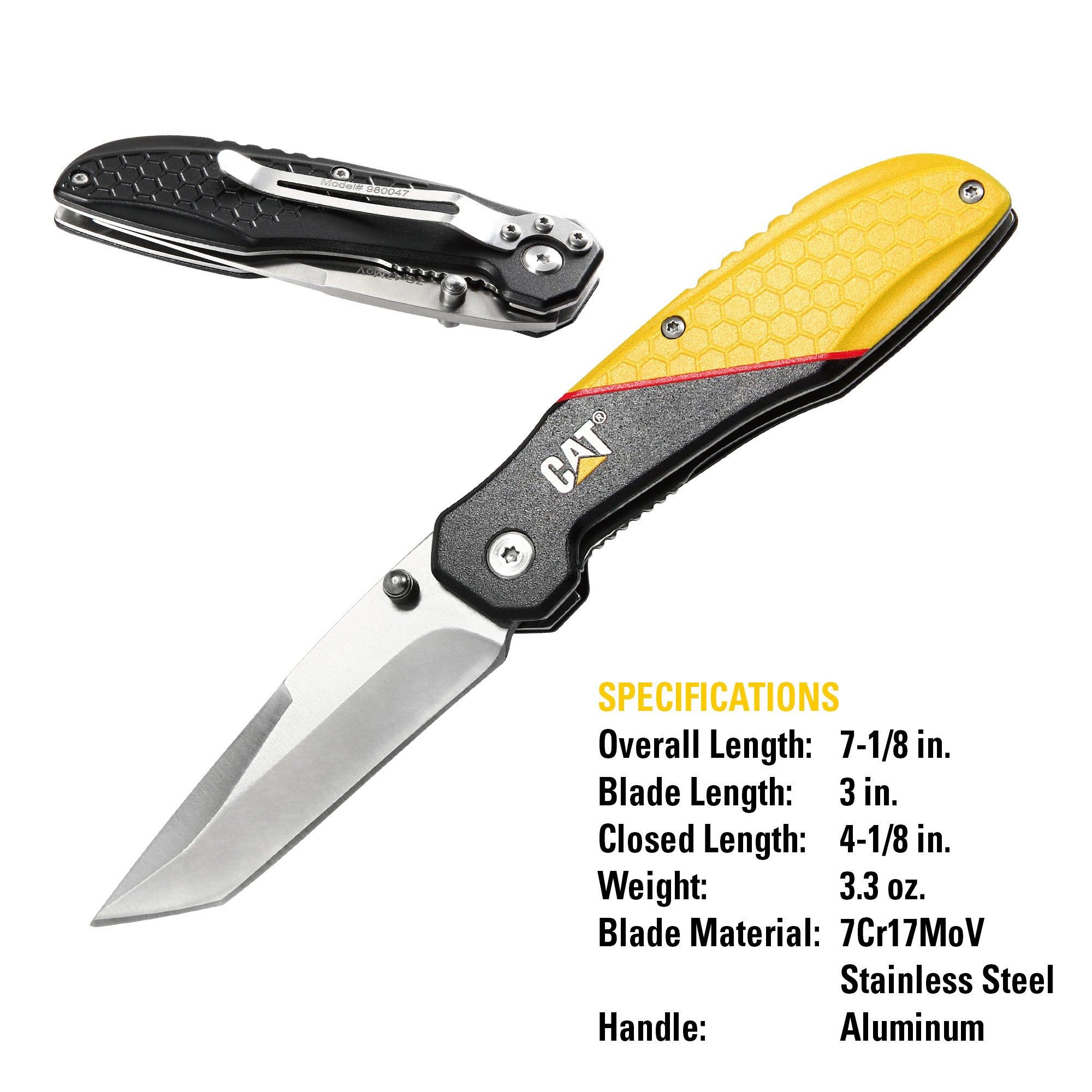 CUCHILLO NAVAJA PLEGABLE CAT 980047 TANTO - 2
