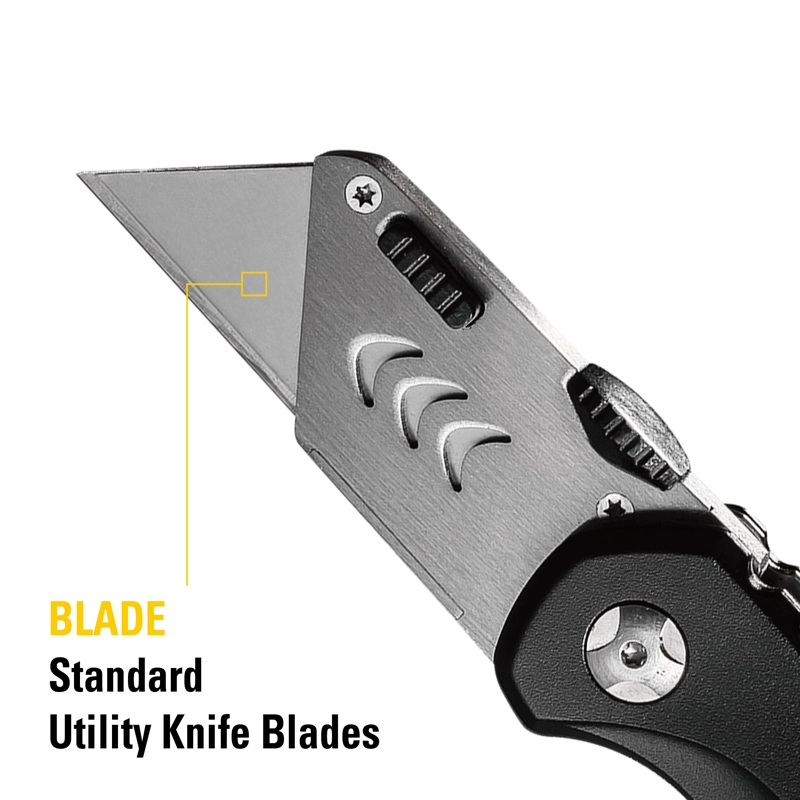 CUCHILLO CAT UTILITARIO PLEGABLE 980018 CARTONERO ACERO INOXIDABLE - 3