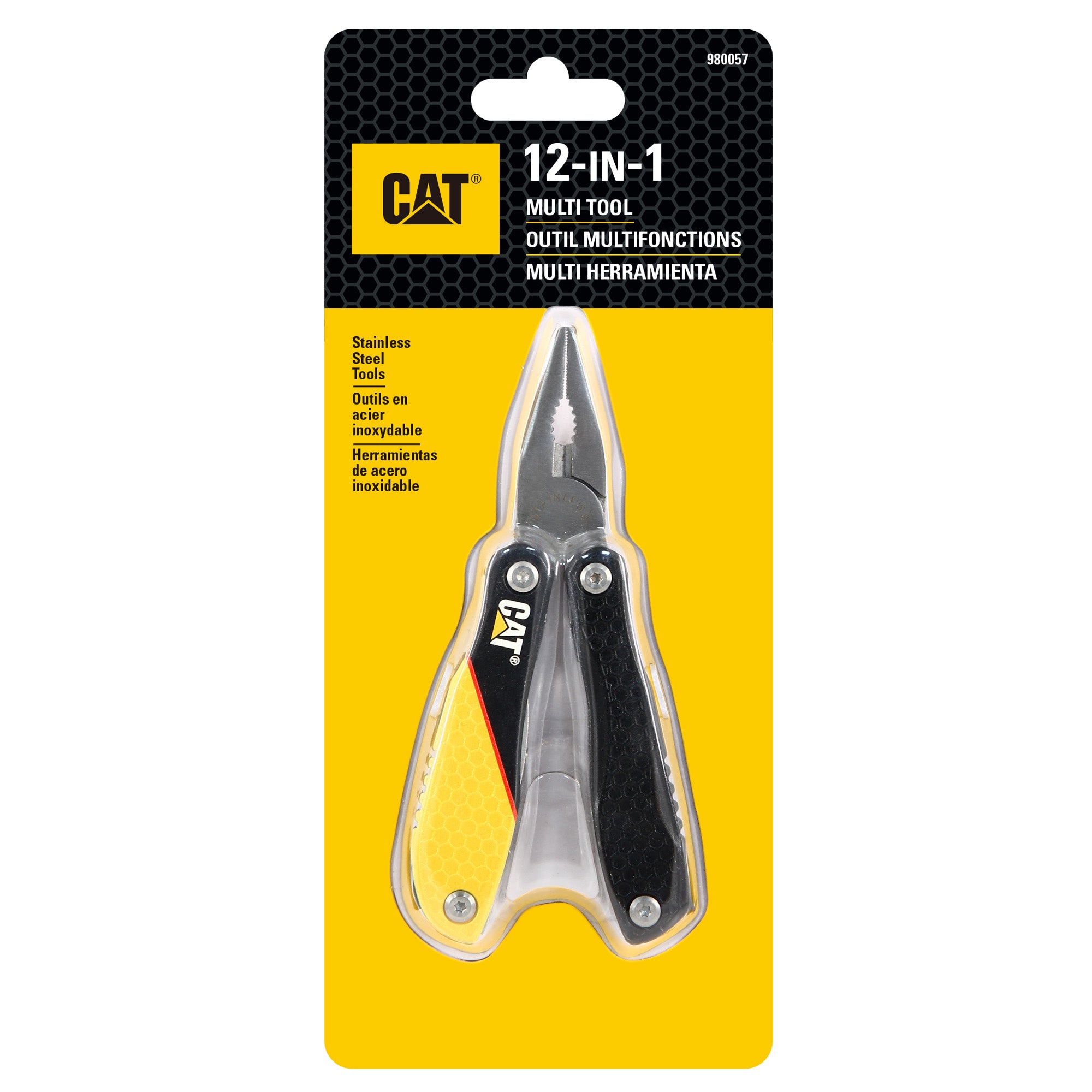 MULTIHERRAMIENTA CAT 12 EN 1 980057 MULTITOOLS ACERO INOXIDABLE - 1