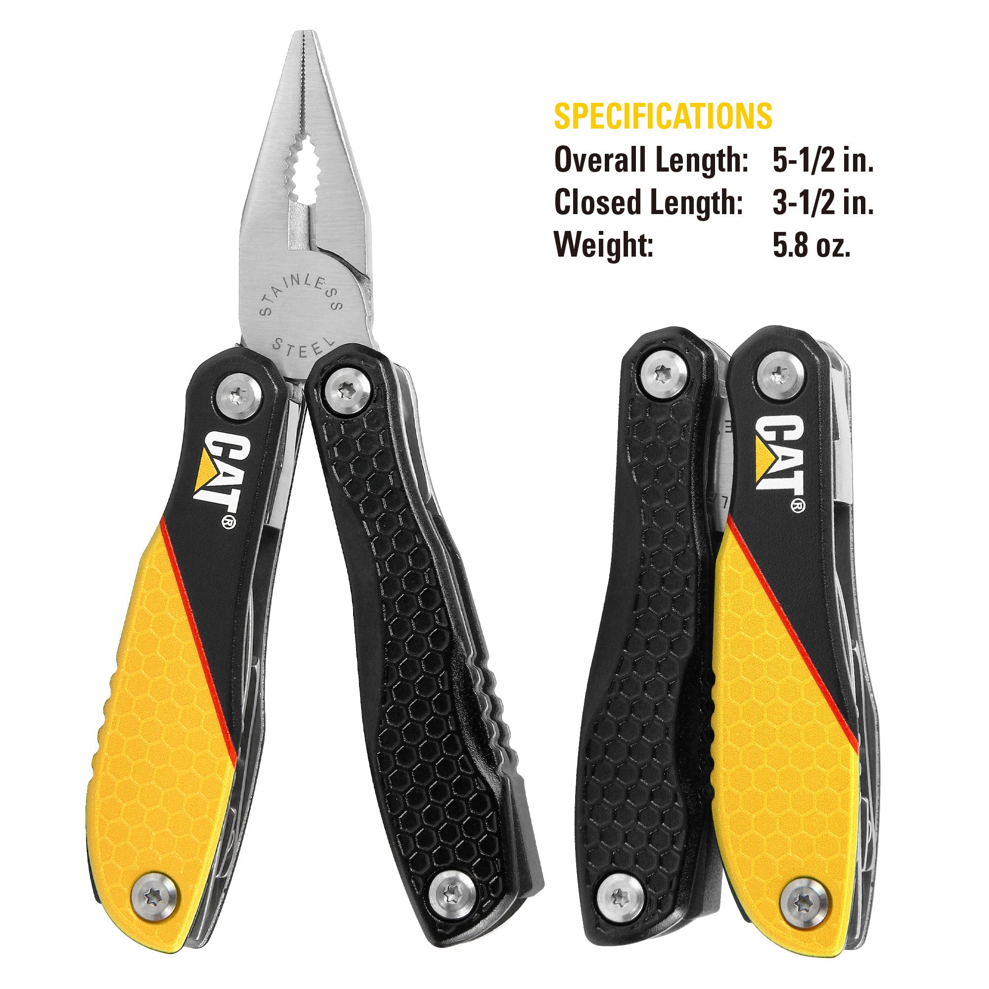 MULTIHERRAMIENTA CAT 12 EN 1 980057 MULTITOOLS ACERO INOXIDABLE - 2