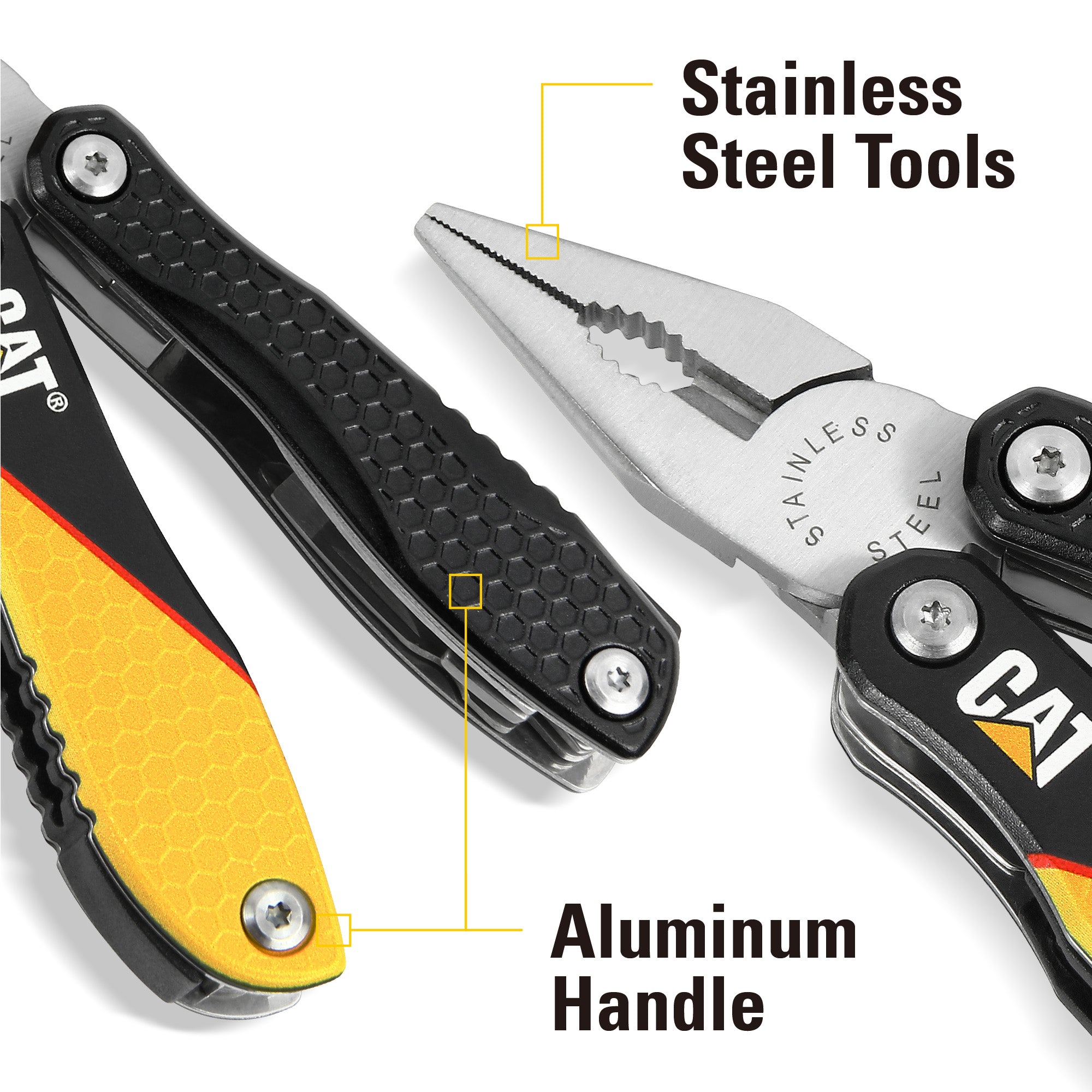 MULTIHERRAMIENTA CAT 12 EN 1 980057 MULTITOOLS ACERO INOXIDABLE - 4