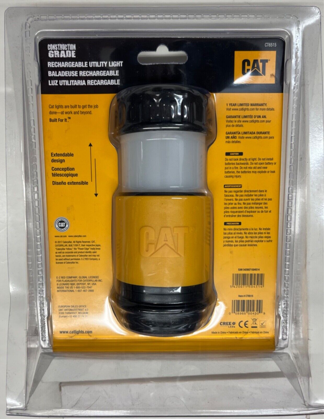 LINTERNA LED FAROL Y BATERIA DE CARGA CT6515 LUMENES 225 - 2