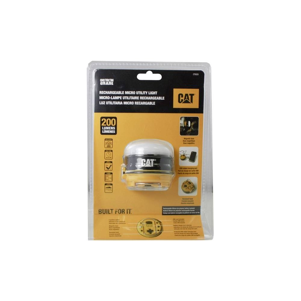FAROL LED CAT CT6525 Y BATERIA DE CARGA LUMENES 200 - 1